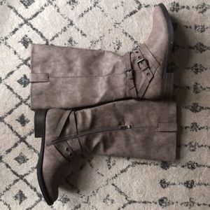 Taupe Riding Boots